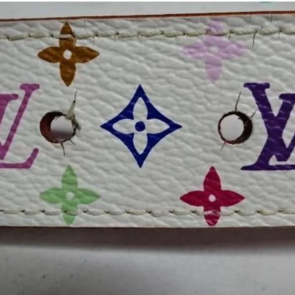 Louis Vuitton 85/34 30mm White Monogram Multicolor
